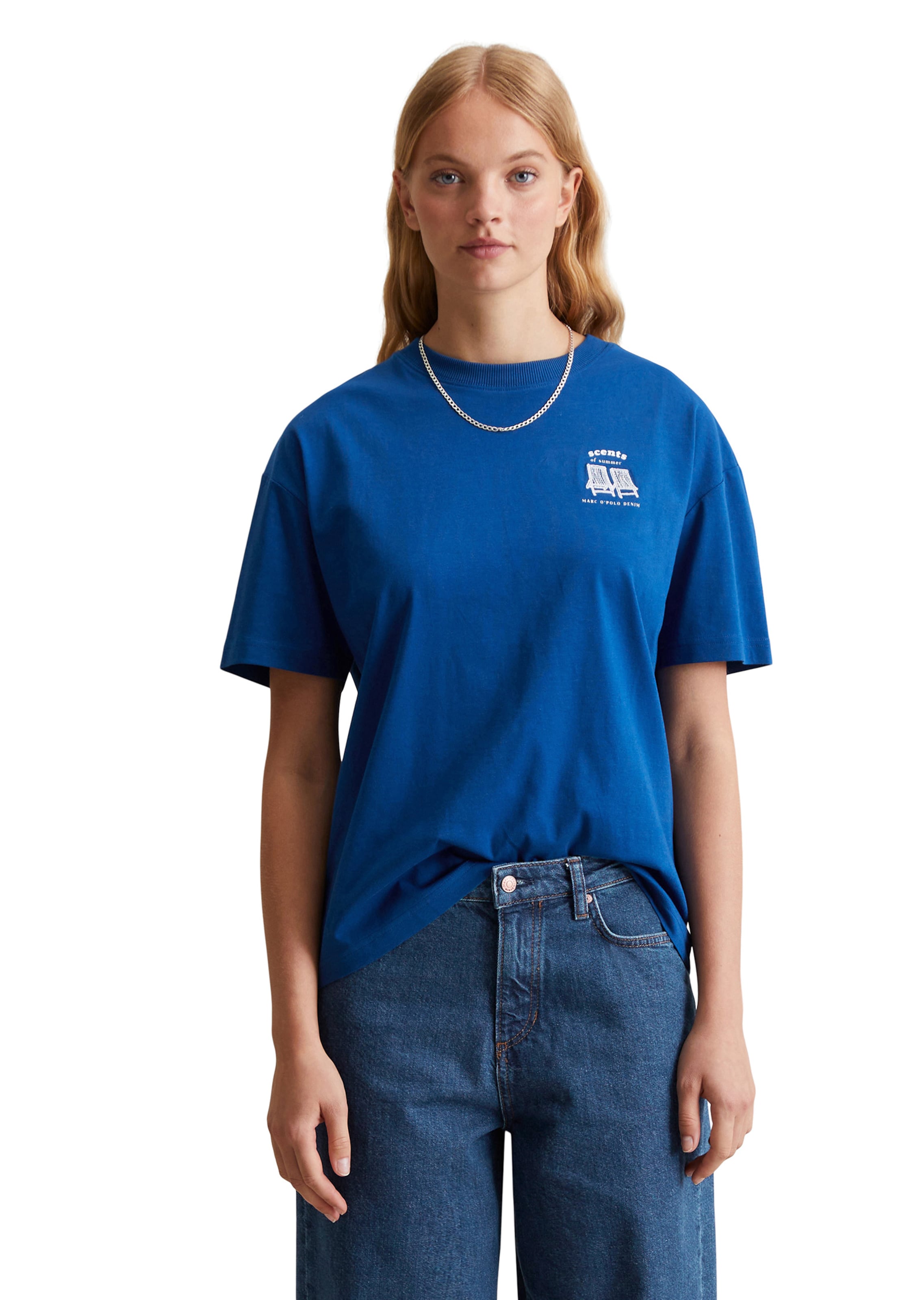 T-shirt Marc O'Polo DENIM en bleu : devant