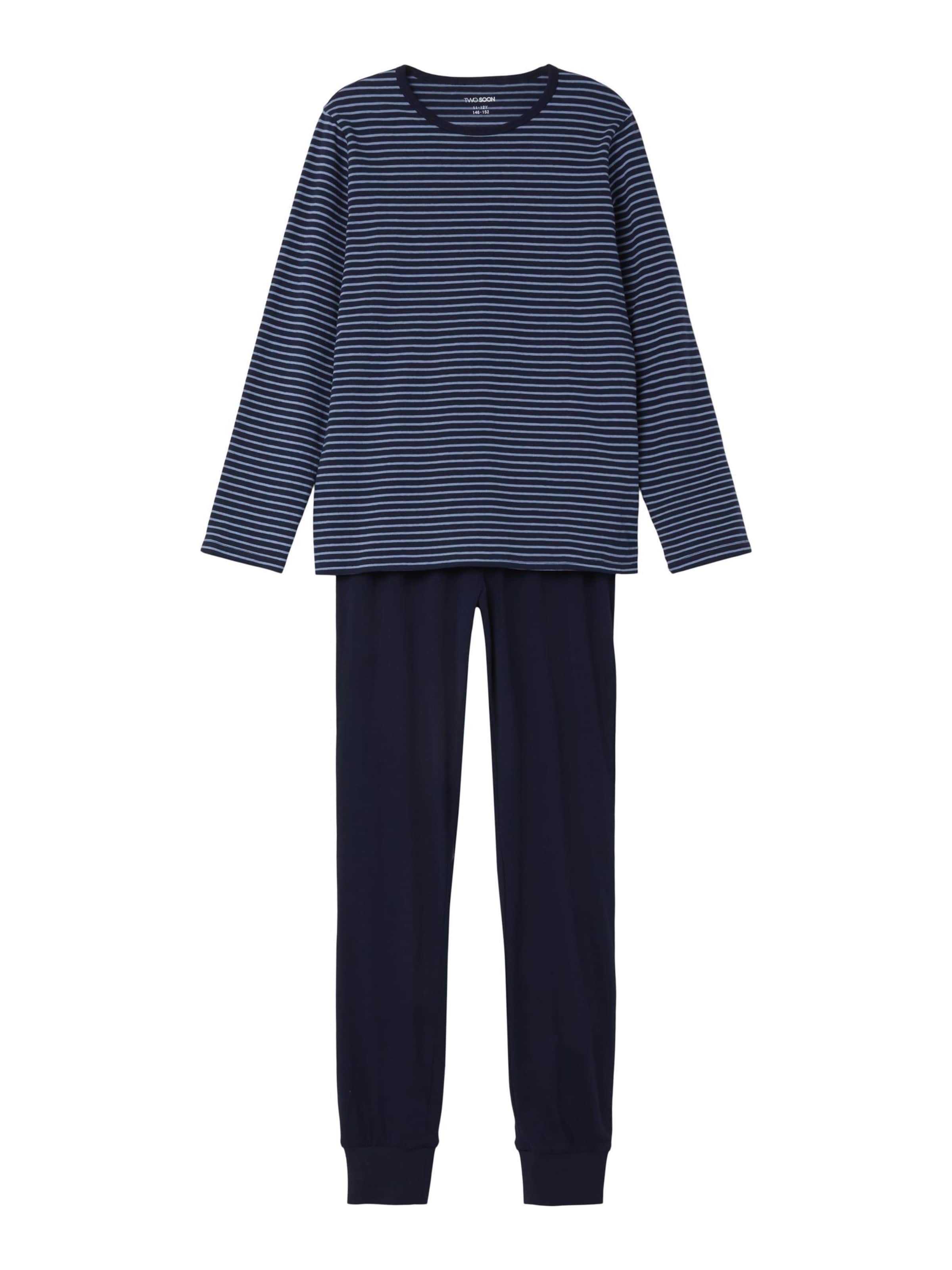 TWO SOON Nattøj i blå: forside
