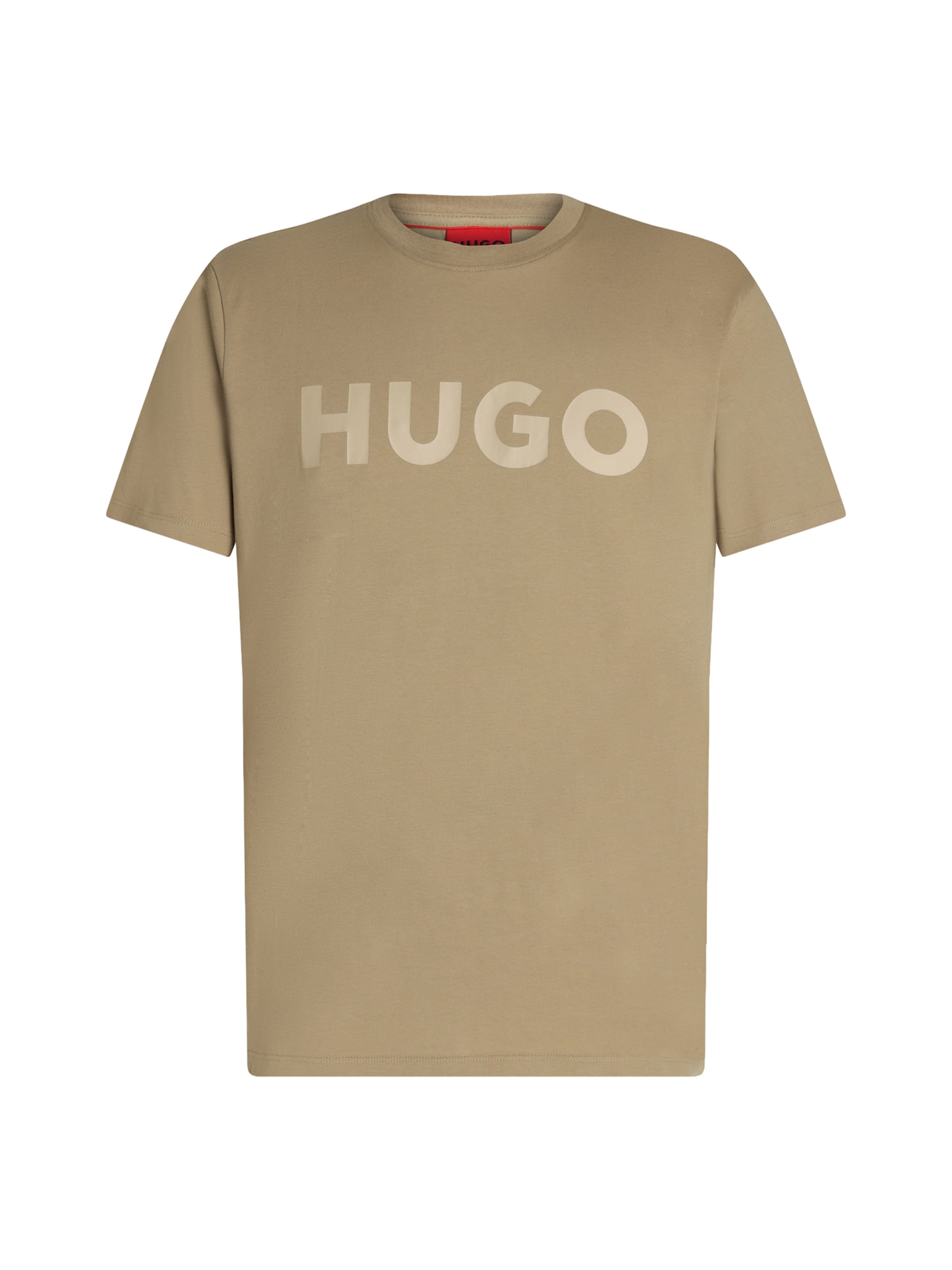 HUGO Μπλουζάκι 'Dulivio' σε μπεζ: μπροστά