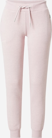 Pantaloni di Superdry in rosa: frontale