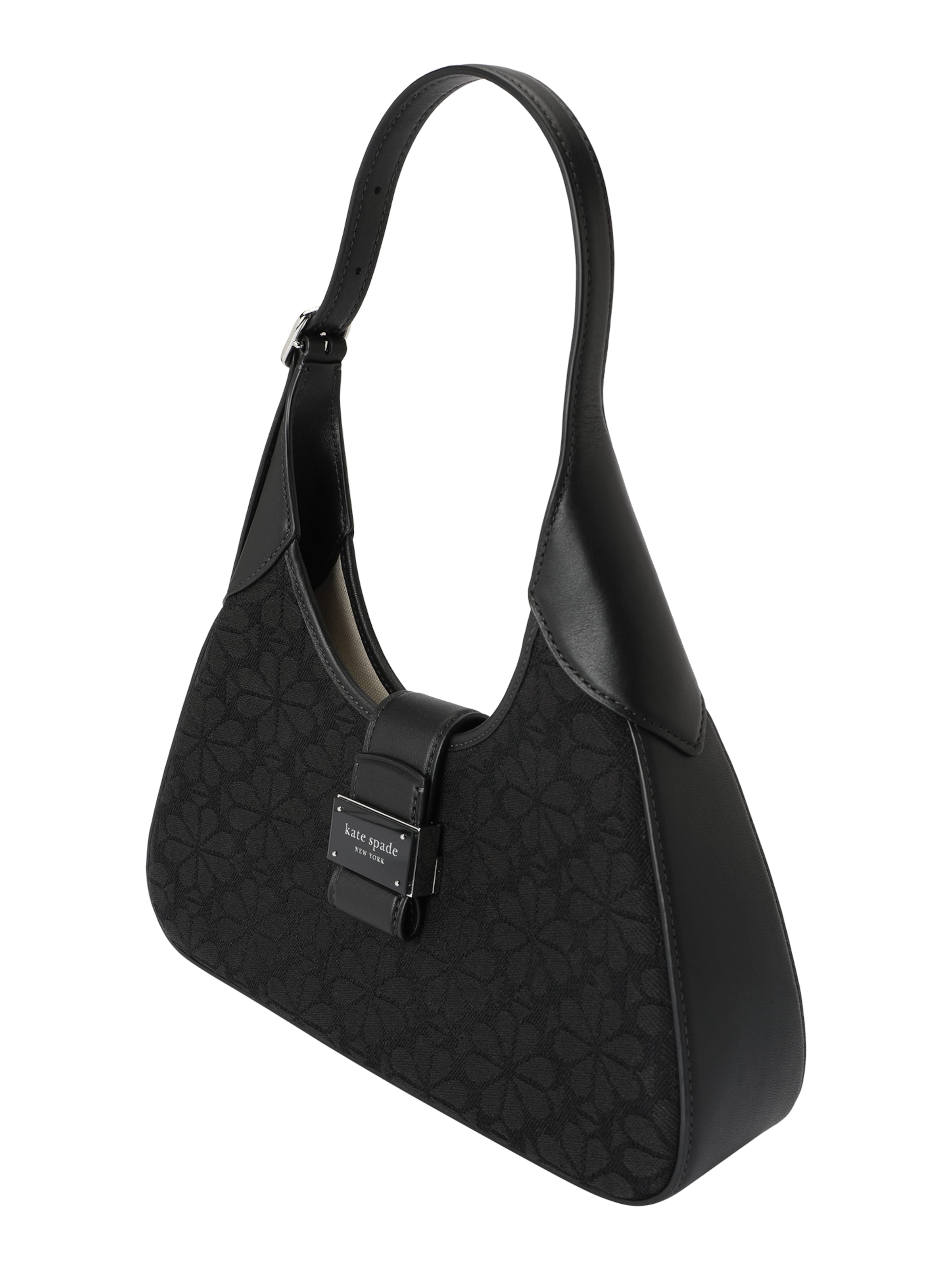 Kate Spade Shoulder bag 'Spade Flower Jacquard Nouveau Shoulder Bag' in Black