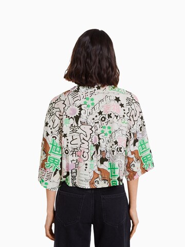 Bershka Bluse in Weiß