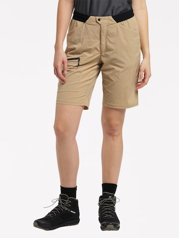 Haglöfs Regular Outdoor Pants 'L.I.M Fuse' in Beige: front