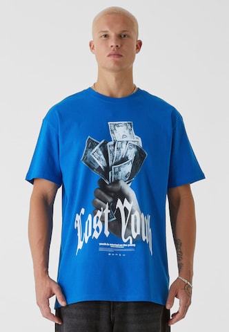 Lost Youth T-shirt i blå: framsida