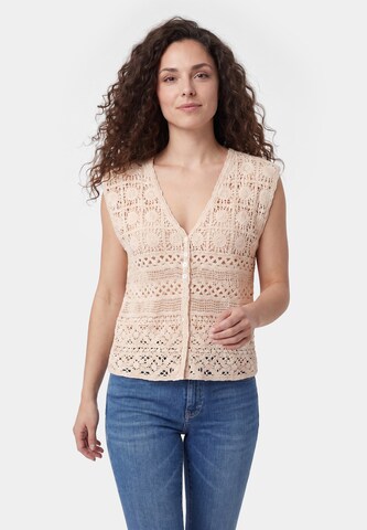 usha FESTIVAL - Chaleco de punto 'Nature' en beige: frente