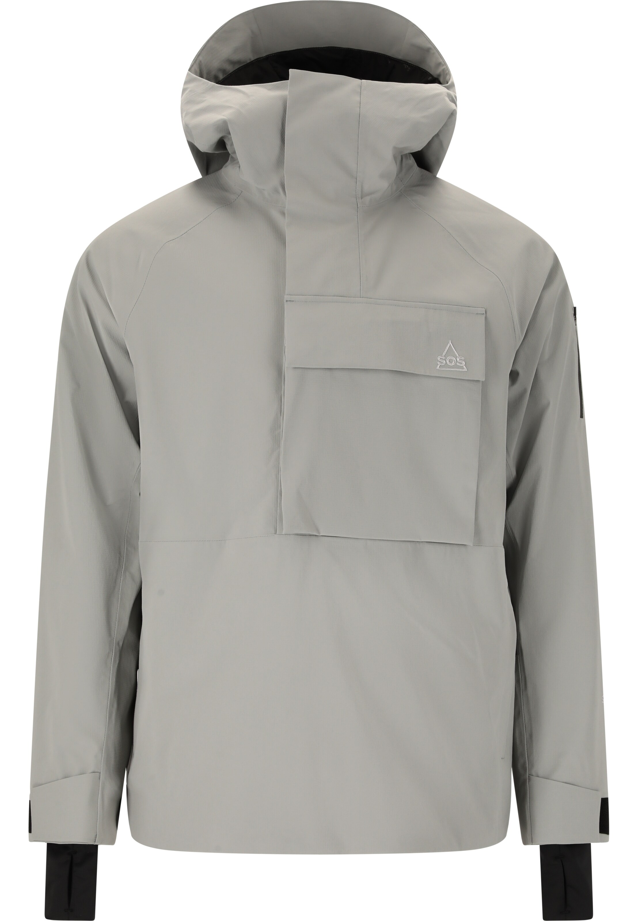 SOS Sportjas 'Sestriere' in Grijs: voorkant