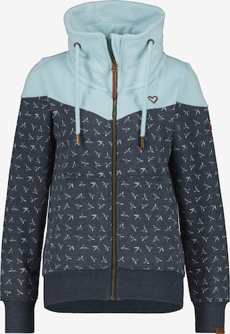 alife & kickin Sweatjacke 'ValinaAK B' in Blau: Vorderseite