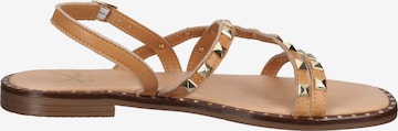 SANSIBAR Strap Sandals in Brown