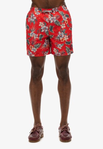 Superdry Zwemshorts in Rood: voorkant