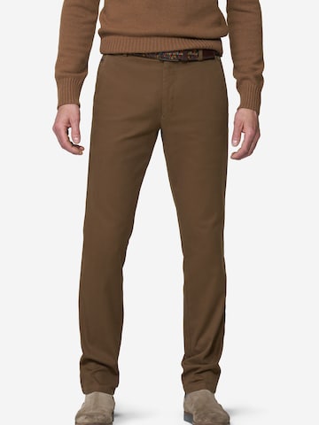 Regular Pantalon chino 'Bonn 2-5627' MEYER en marron : devant