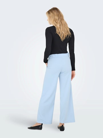 JDY Wide Leg Hose 'JDYGEGGO' in Blau