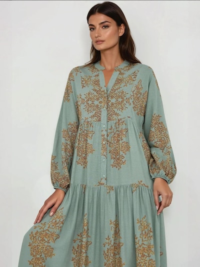 Hiccup Vestido em castanho claro / menta, Vista do artigo