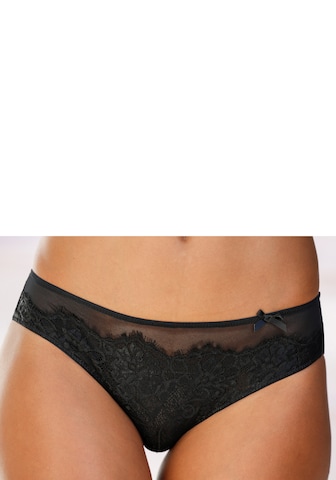 Slip PETITE FLEUR GOLD en noir : devant