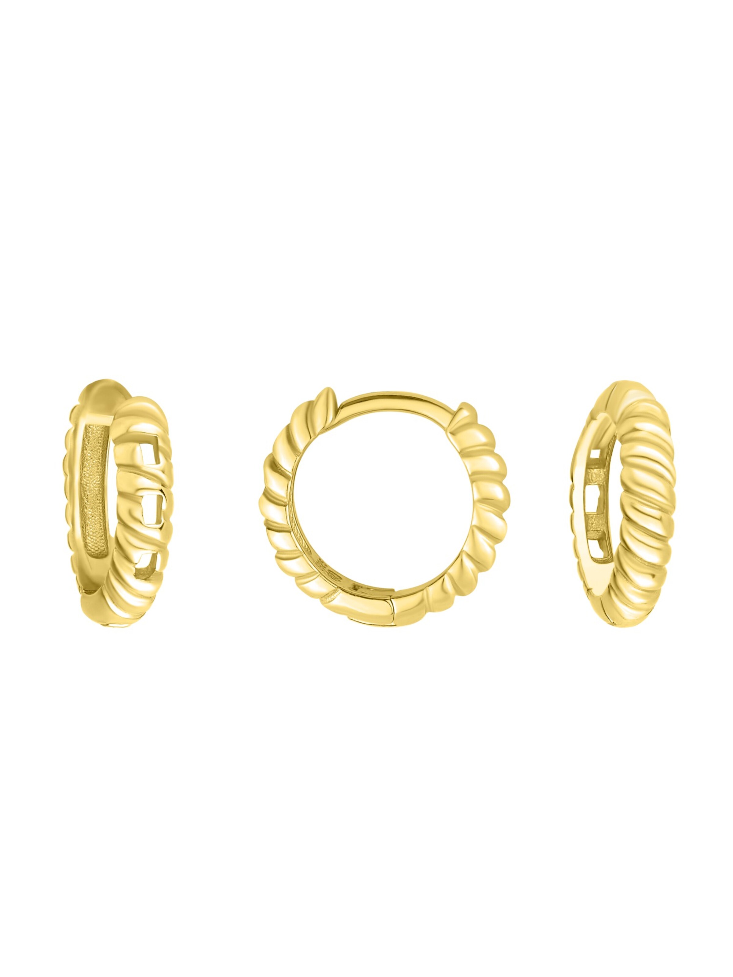 Sofia Milani Ohrringe 'Croissant'‌‌‌‌‌‌ in Gold: Vorderseite