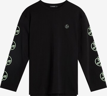 J.Lindeberg - Camiseta 'Camilo' en negro: frente