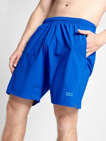 SPORTKIND Workout Pants 'Performance' in Blue: front
