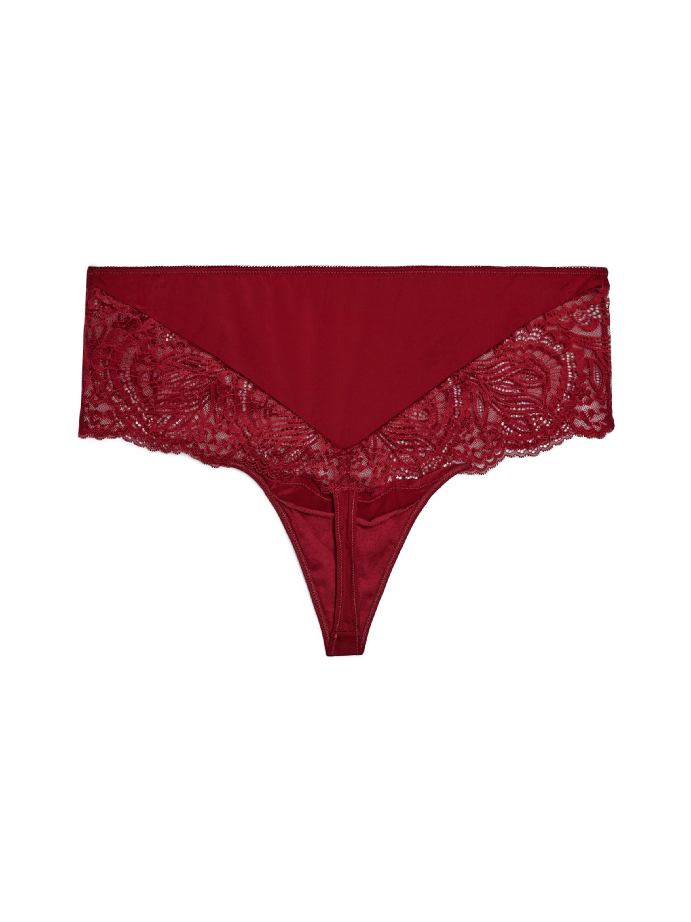 Devoted by Zizzi - Tanga 'SIGNY' en rojo