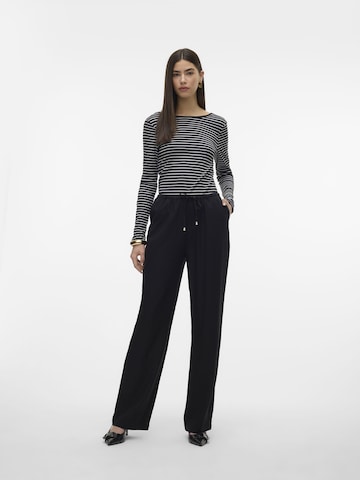 VERO MODA Loosefit Bukser 'DINNA' i sort
