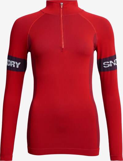 Superdry T-Shirt fonctionnel en rouge / noir / blanc, Vue avec produit