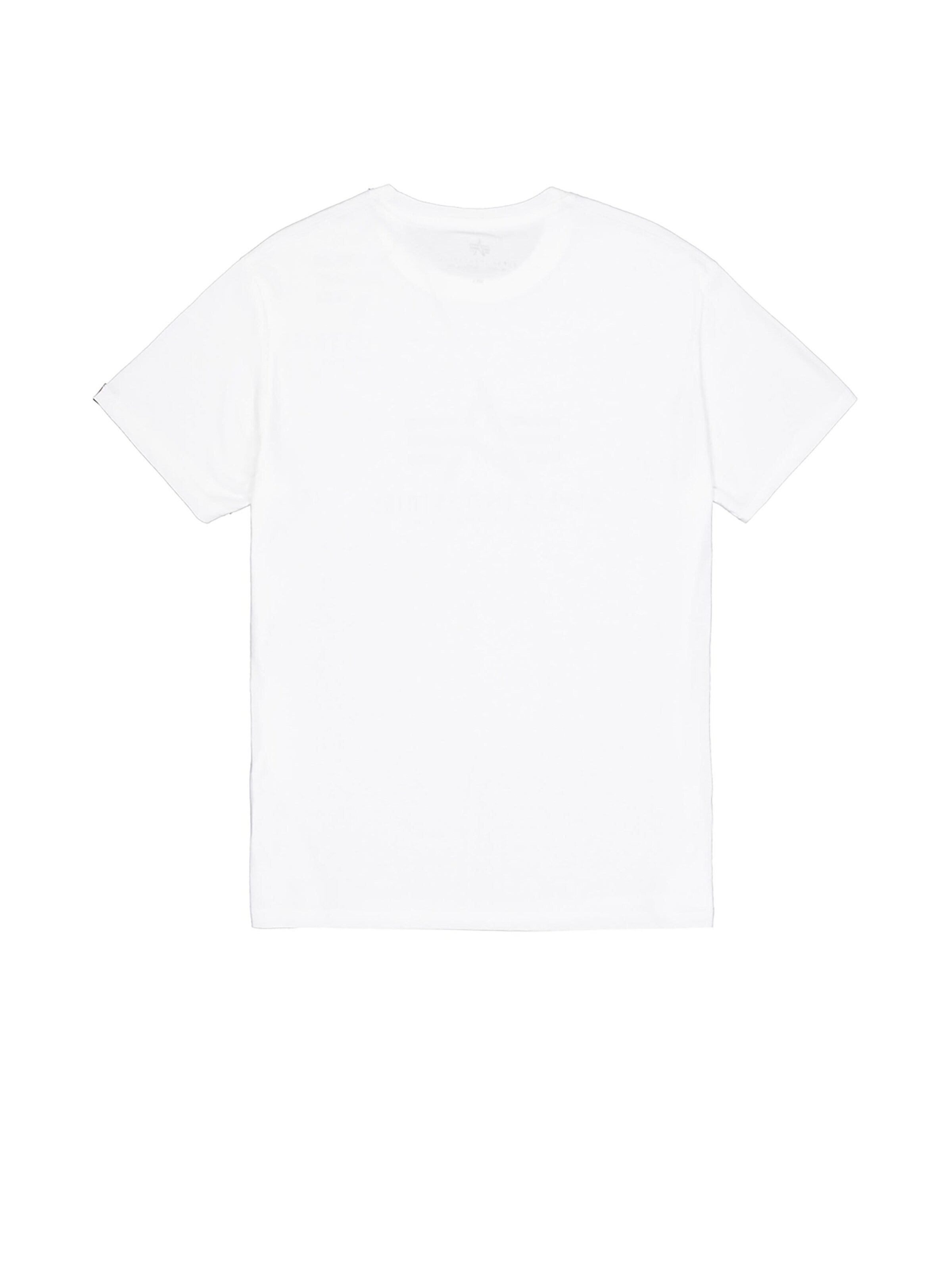 ALPHA INDUSTRIES Shirt 'Basic Mid Logo'‌‌ in Weiß