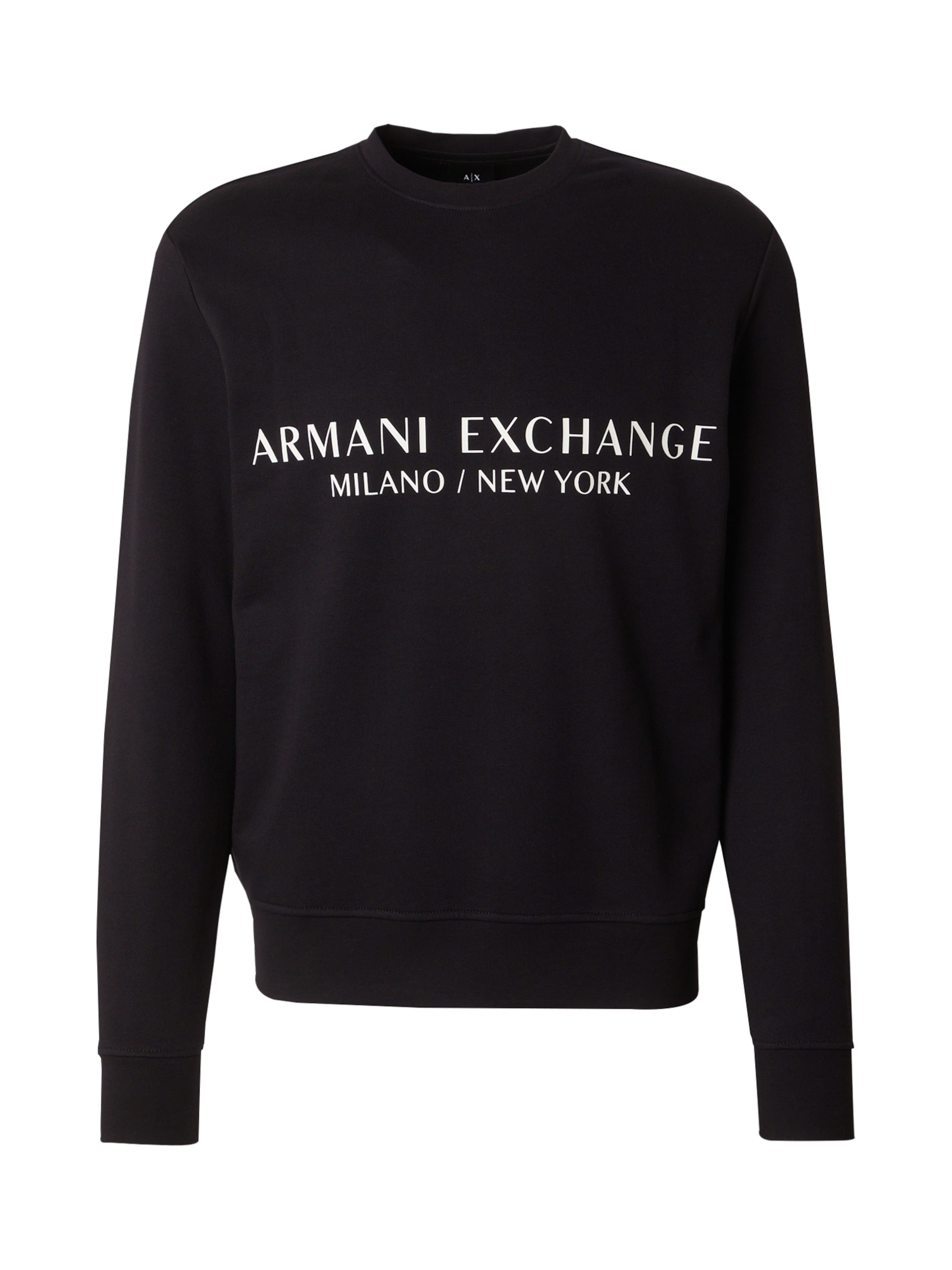 ARMANI EXCHANGE Sweatshirt in Black: front