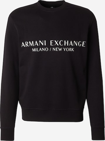 Felpa di ARMANI EXCHANGE in nero: frontale