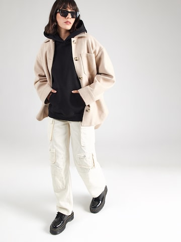 GUESS Athletic Sweatshirt 'NAT HOODIE SWEATSHIRT' in Black