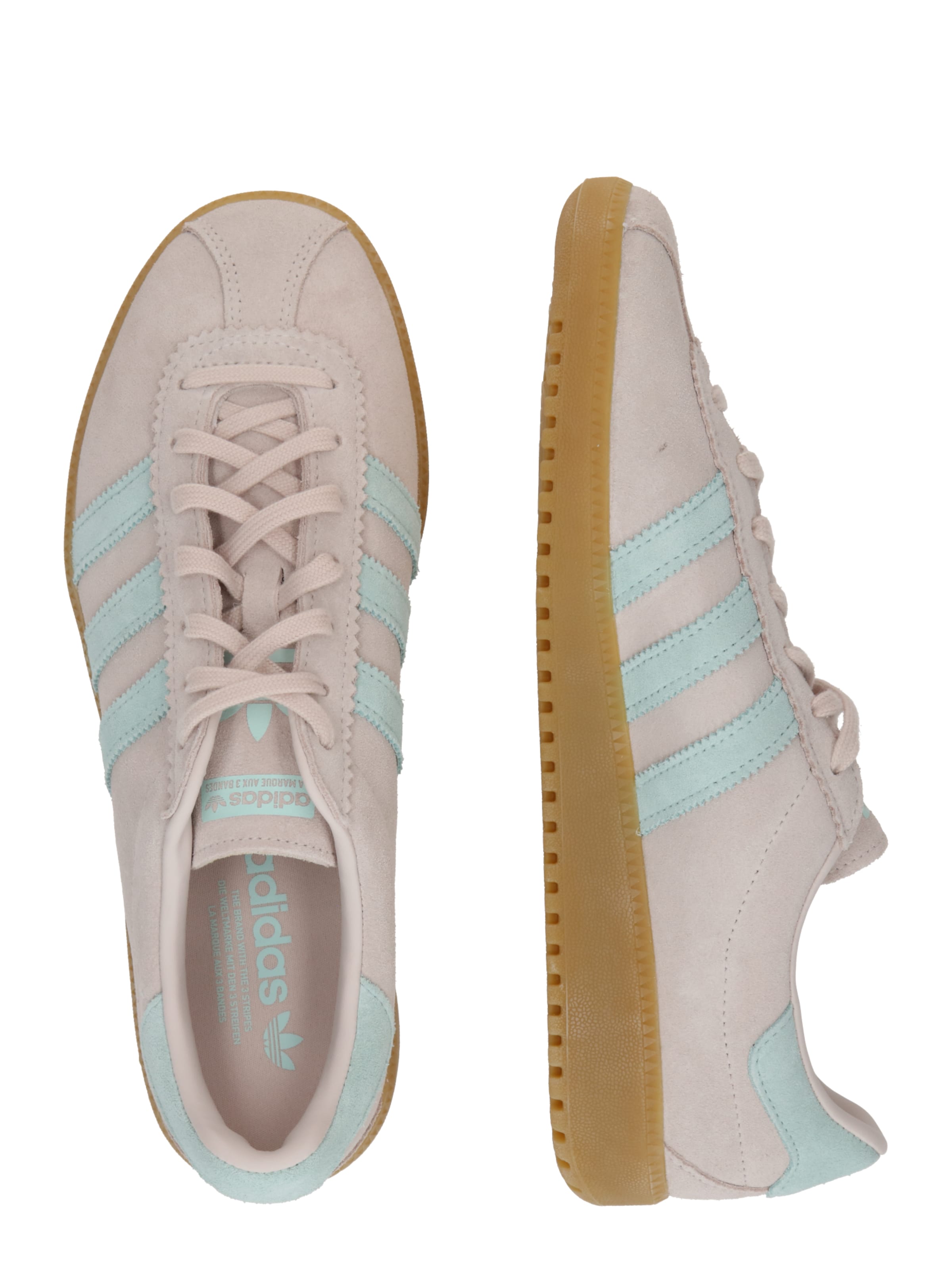 bēšs ADIDAS ORIGINALS Zemie brīvā laika apavi 'Bermuda'