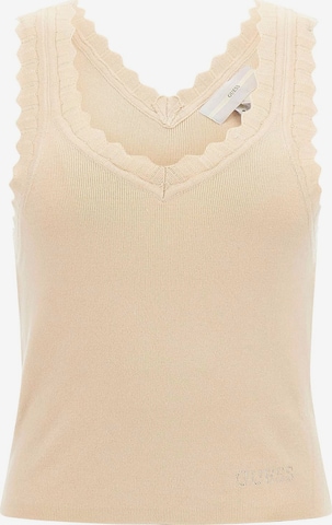 GUESS Gebreide top in Beige: voorkant