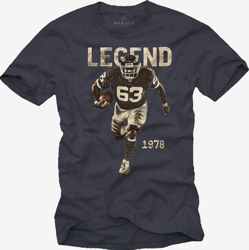 MAKAYA Shirt 'Football Legend' in Grey: front