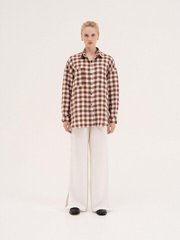 AmourLinen Shirt 'Molly' in Bruin