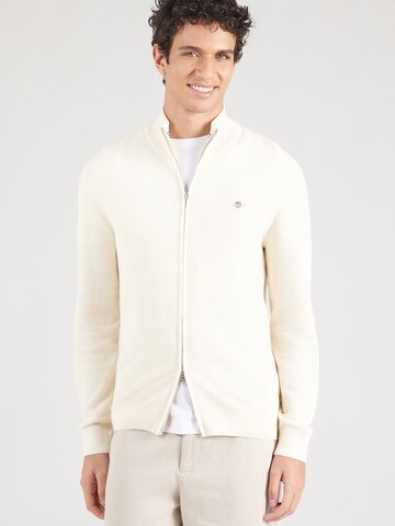 GANT Вязаная кофта в Бежевый: спереди