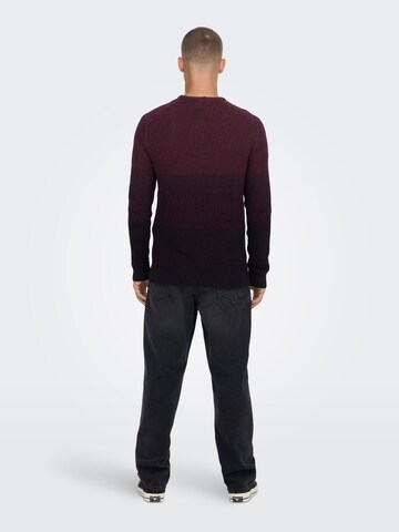 Only & Sons Pullover 'Tuck' in Rot