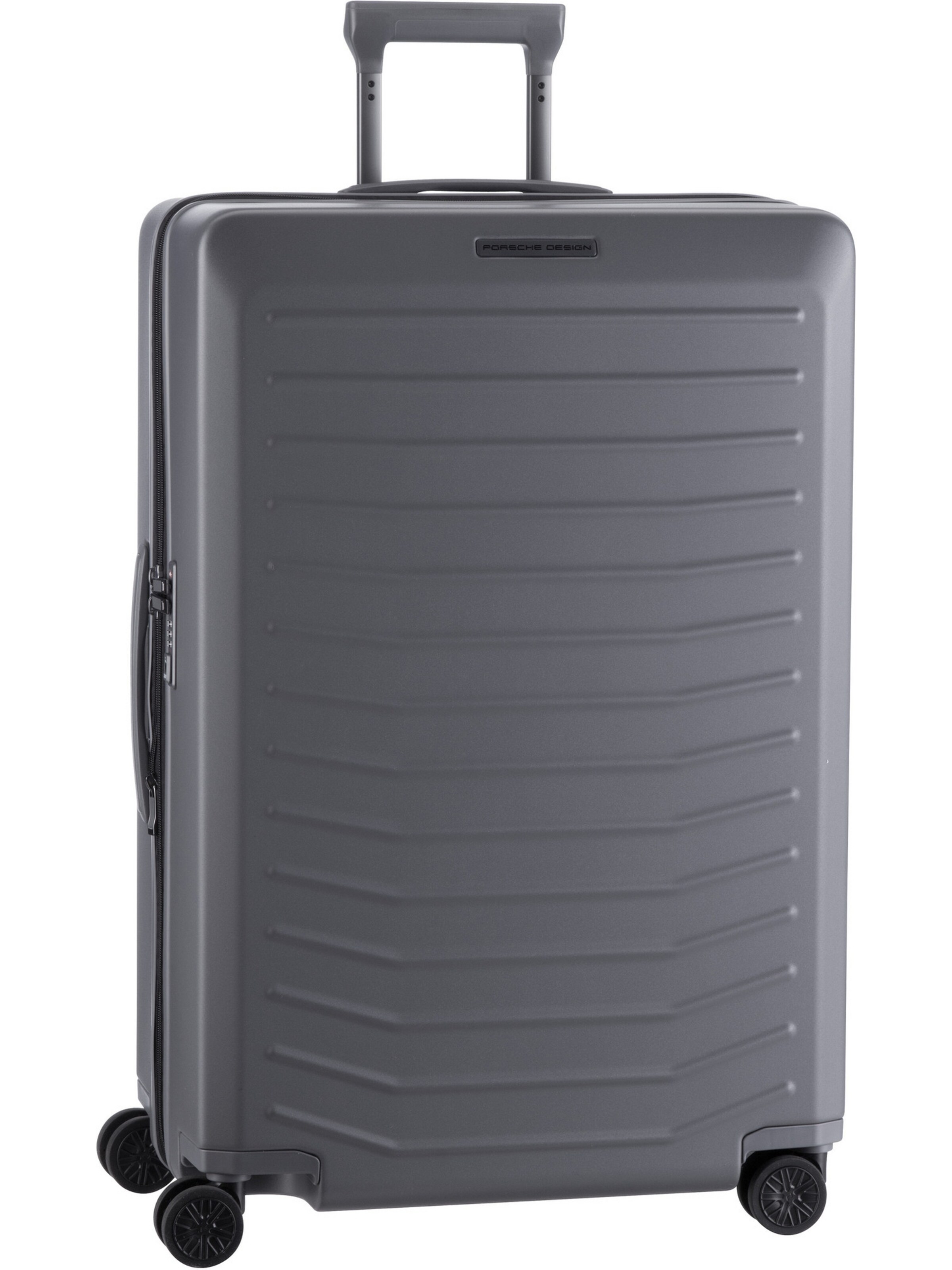 Porsche Design Trolley + Koffer ' Roadster 4W Trolley L ' in Grau: Vorderseite