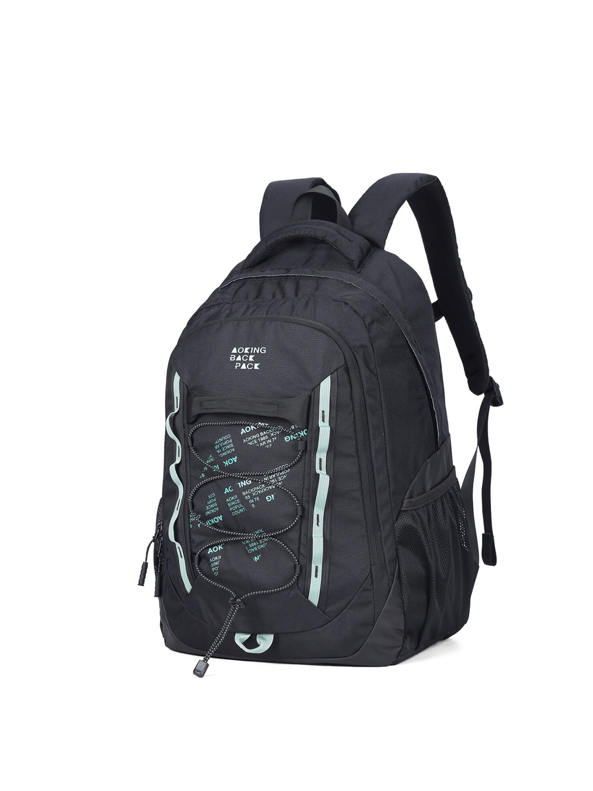 Aoking Rucksack in Schwarz: Vorderseite