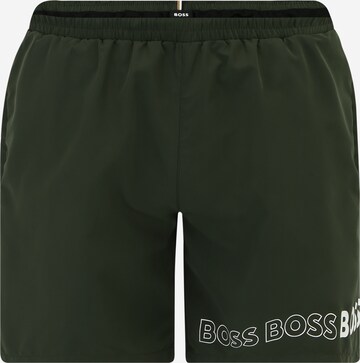 BOSS Board Shorts 'Dolphin' in Green: front