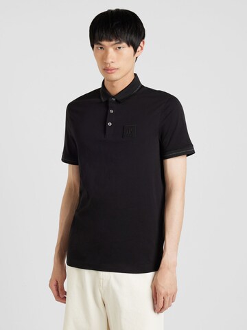 ARMANI EXCHANGE - Camiseta en negro: frente