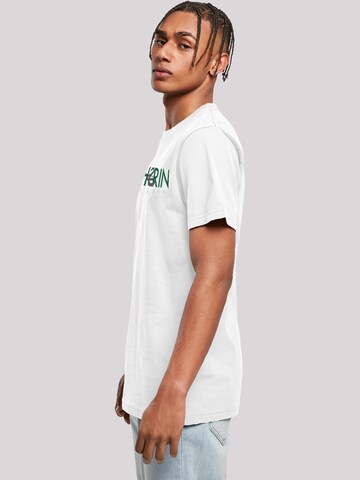 Maglietta 'Harry Potter Slytherin' di F4NT4STIC in bianco