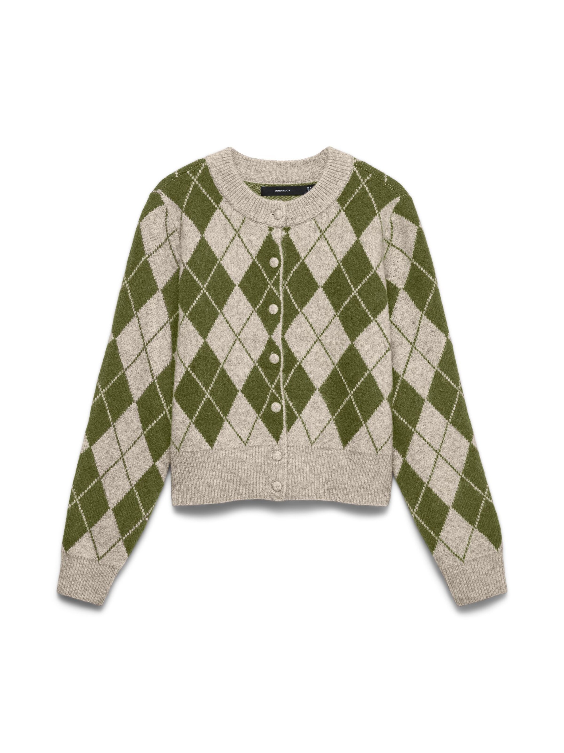 VERO MODA Knit cardigan in M in Beige / Green, Item view