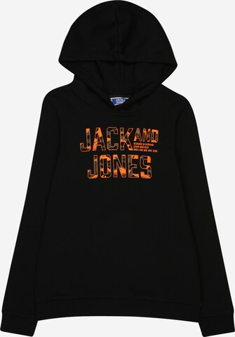Jack & Jones Junior كنزة رياضية 'PEACE WALKER' بلون أسود: الأمام