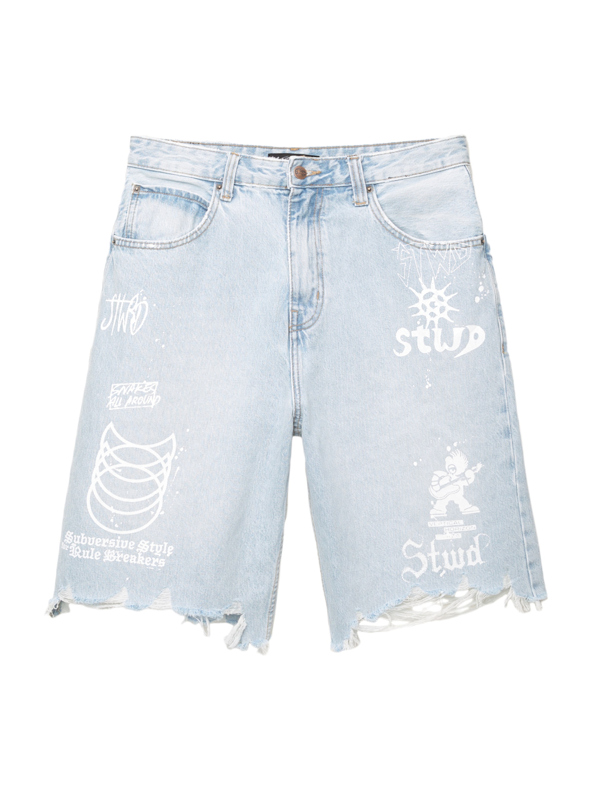 Baggy Jeans di Pull&Bear in blu: frontale