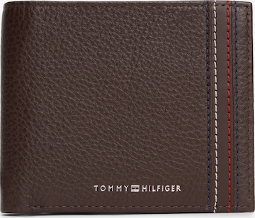 TOMMY HILFIGER Plånbok 'Central' i brun: framsida
