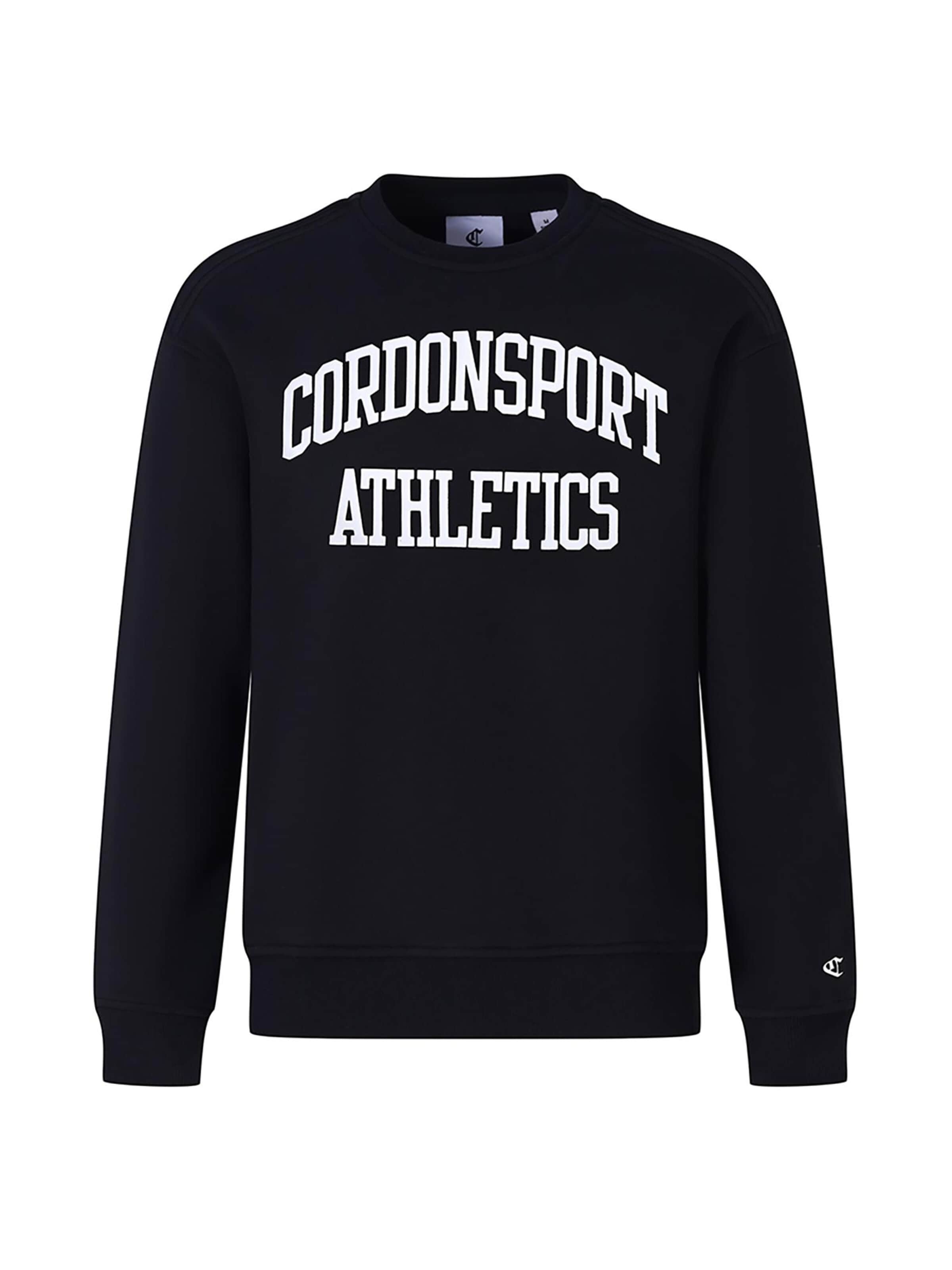 Cordon Sport Sweatshirt 'King'‌‌‌‌‌‌‌‌ in Schwarz: Vorderseite