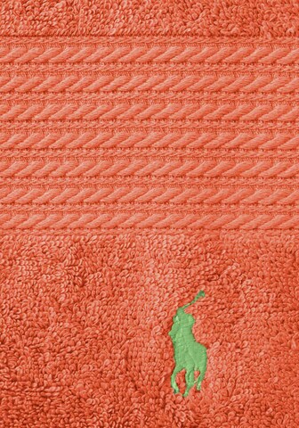 Ralph Lauren Home Washcloth 'POLO PLAYER' in Orange