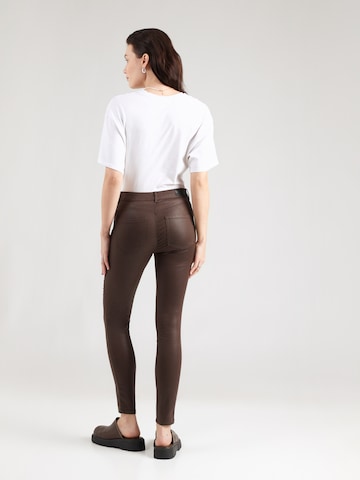 VERO MODA Skinny Džíny 'VMFLASH' – hnědá