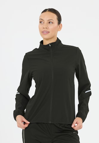 ENDURANCE Laufjacke 'Sarika' in Schwarz: Vorderseite