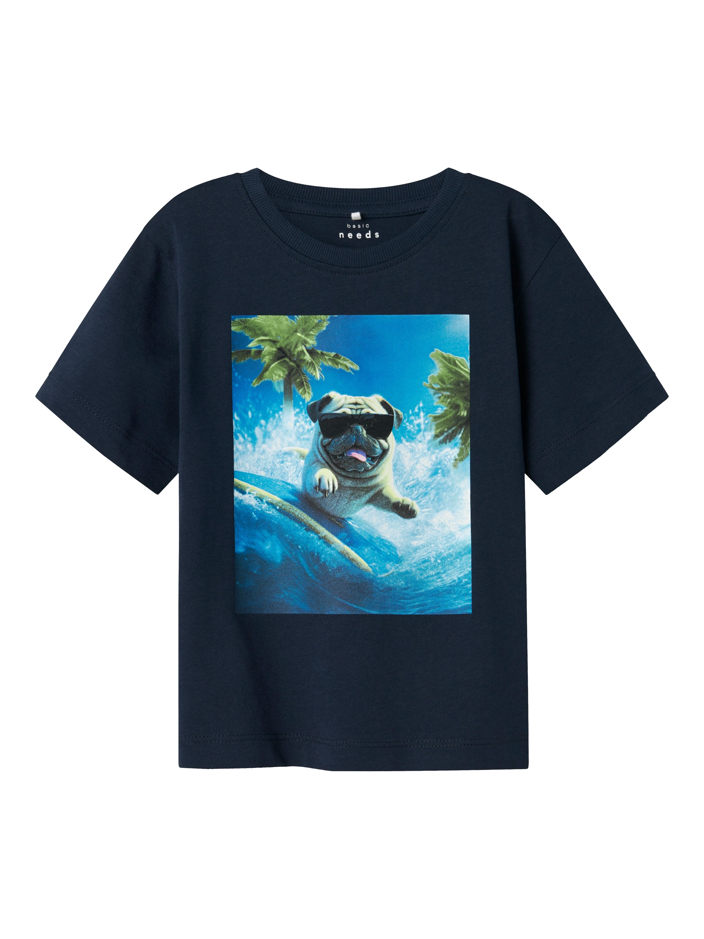 mėlyna NAME IT Marškinėliai 'NMMVoto': priekis