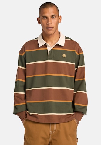 T-Shirt 'Rugby' TIMBERLAND en marron : devant