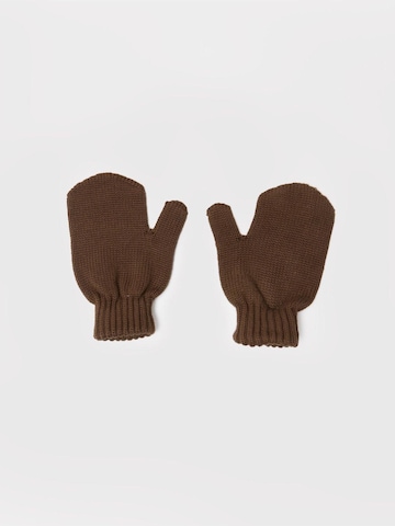 Maru + Bo Gloves 'KNITTED GLOVES' in Brown: front