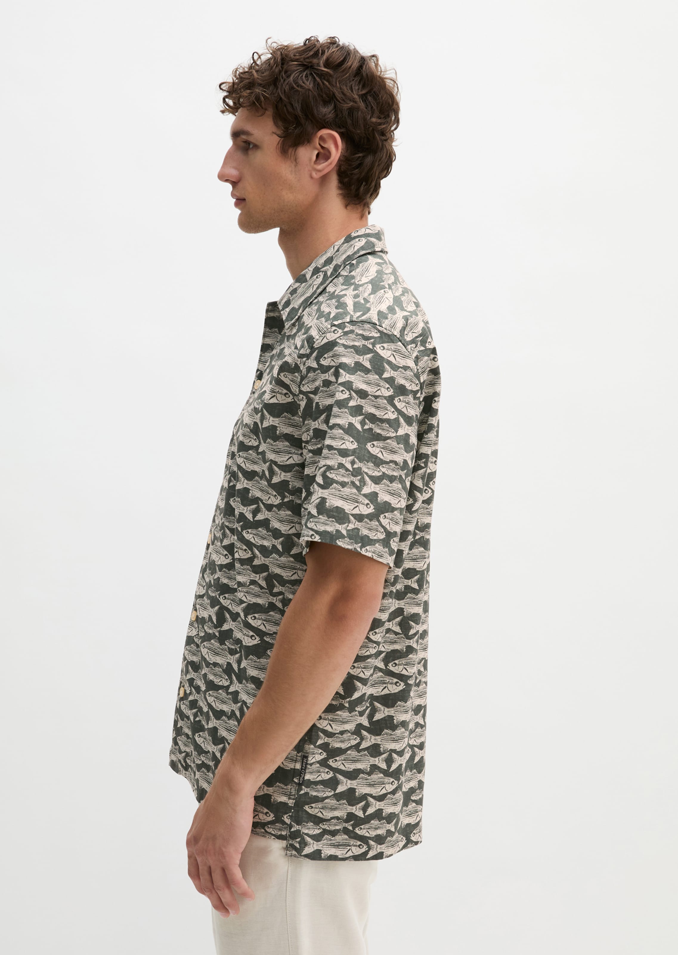 Marc O'Polo Regular Fit Hemd in Grün